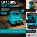 Lixadeira Elétrica Orbital. Base 110x100mm | Compacta e Potente