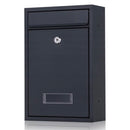 Caixa de correio de aço 32x22x9cm