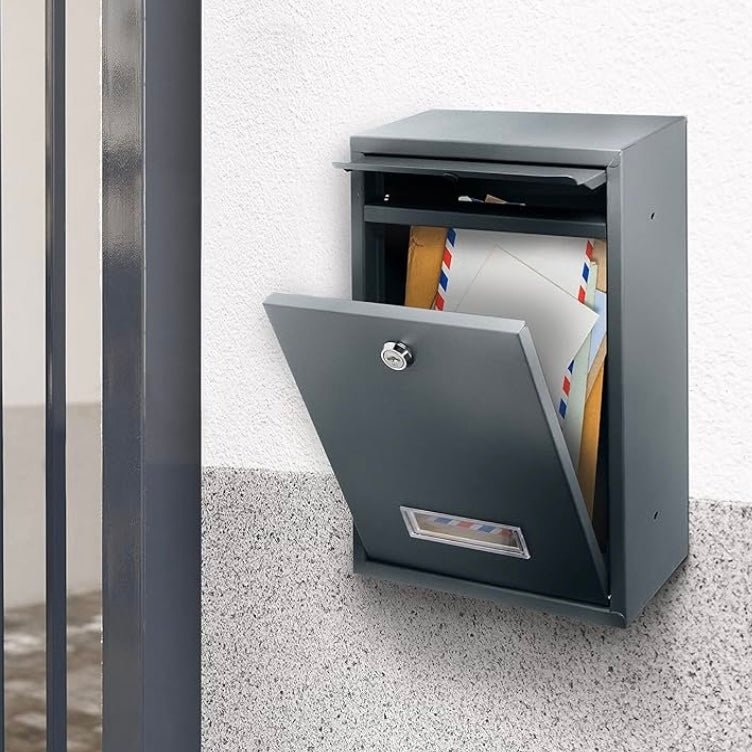 Caixa de correio de aço 32x22x9cm