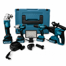 Kit de Ferramentas 5 em com 2 Baterias, Mala de Transporte