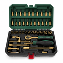Kit Ferramentas 46 Peças + Aparafusadora 2 baterias e 32 acessorios