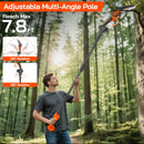 Motosserra cana extensivel 2 baterias e lubrificação