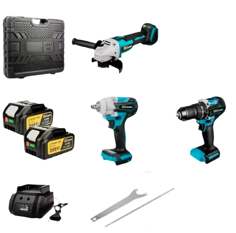 Pack rebarbadora, berbequim e aparafusadora impacto - Image