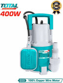 Bomba Submersível de Águas Limpas 400W (0.5HP) com Boia Automática – TOTAL