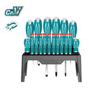 TOTAL jogo chaves fenda+philips+chaves precisao 18 pecas THT250618 - Image