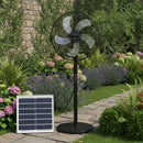 Ventoinha com bateria e painel solar