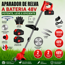 Roçadora Elétrica Sem Fios 48V Multifunções – Kit Completo com 2 Baterias