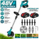 Roçadora a Bateria – 2 Baterias + Kit de Corte Completo