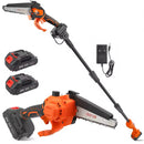 Motosserra cana extensivel 2 baterias e lubrificação