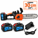 Motosserra Elétrica 48V – Lâmina 30 cm + 2 Baterias