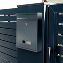 Caixa de correio de aço 32x22x9cm