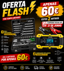 🔥 OFERTA FLASH: Kit Ferramentas + Carregador Inteligente