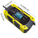 Carregador Inteligente de Bateria 12V 10A com Função Reparo Pulse – LCD Digital para Carro, Moto e AGM